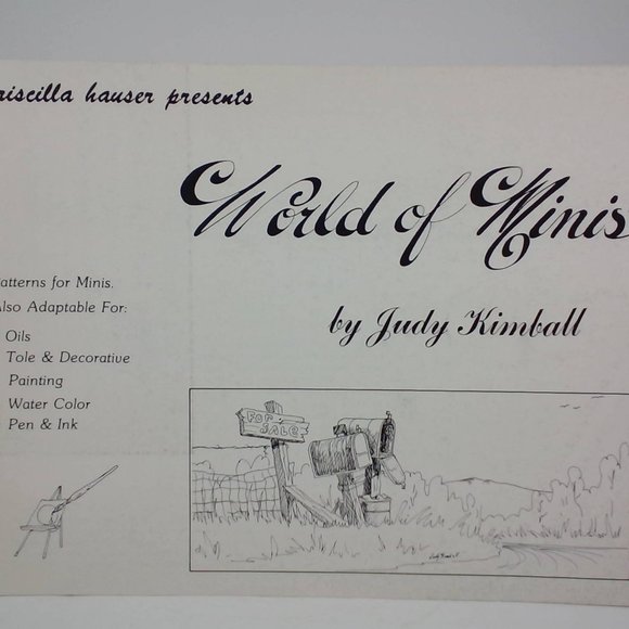 Pricilla Hauser Presents World of Minis' by Judy Kimball 1975 LOT#10 - Picture 1 of 3